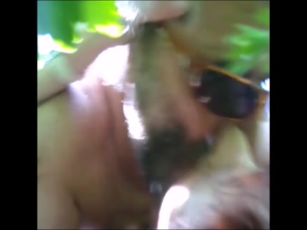 kiss  blowjob orgasm in park public